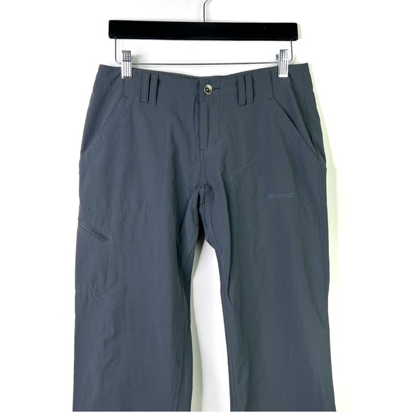 Marmot Hiking Climbing Convertible Pants RollUp Lightweight Outdoors Grey Size 6 - Picture 5 of 9